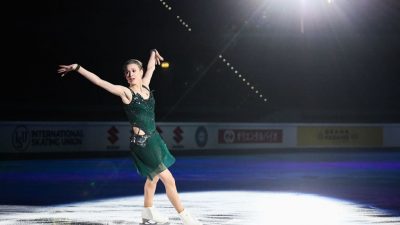 Фигуристка Хромых выиграла короткую программу на турнире в Варшаве