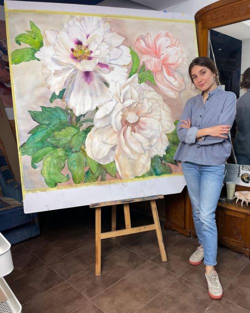 Огромные цветы акварелью от украинской художницы