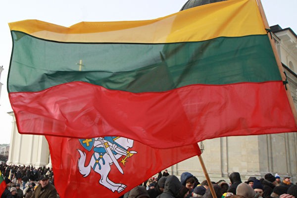 Люди несут литовский флаг во время несанкционированного марша в честь Дня независимости Литвы в Вильнюсе 11 марта 2013 года. Каждый год 11 марта люди отмечают День независимости Литвы. AFP PHOTO / ПЕТРАС МАЛУКАС (Фото следует читать ПЕТРАС МАЛУКАС / AFP через Getty Images) | Epoch Times Россия