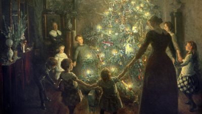 Дух Рождества на картине Вигго Юхансена