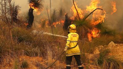 Западное побережье Австралии снова охватили пожары