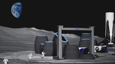 На Луне будут построены дома 3D-печатью