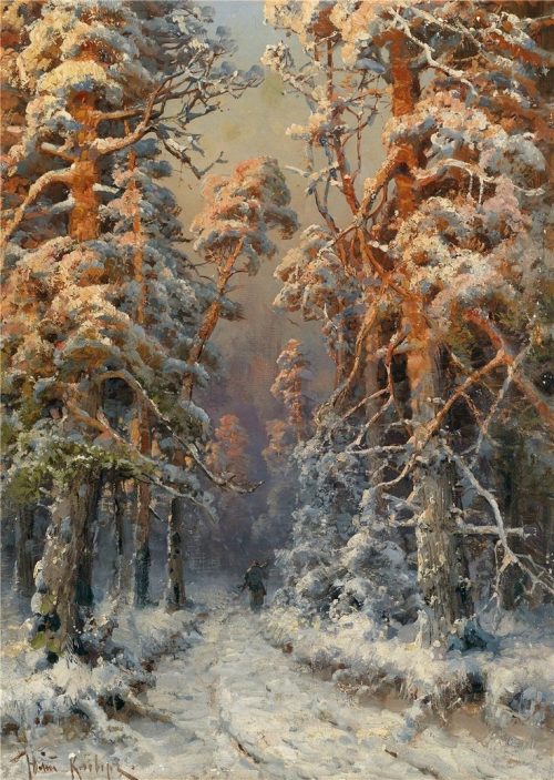 Волшебная зима на картинах Юлия Клевера