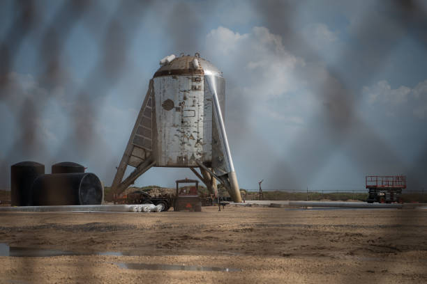Ракета SpaceX Starhopper видна на стартовом комплексе. Фото: Loren Elliott/Getty Images | Epoch Times Россия