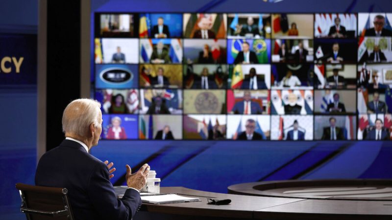 Президент США Джо Байден на виртуальном саммите за демократию, Вашингтон, 9 декабря 2021 года (Chip Somodevilla /Getty Images)
 | Epoch Times Россия