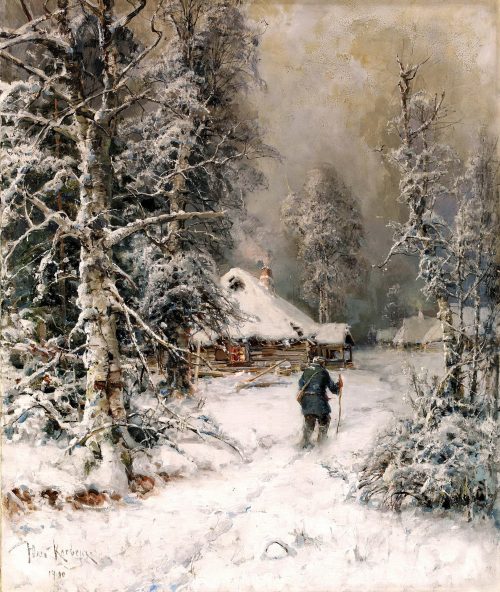 Волшебная зима на картинах Юлия Клевера