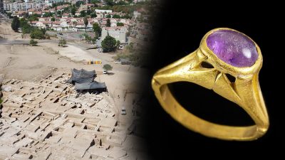 В византийской винодельне VII века нашли золотое кольцо с аметистом