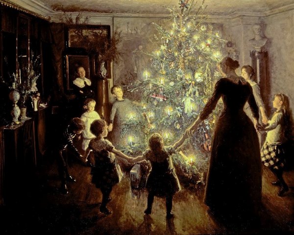 Счастливое Рождество, 1891. Вигго Юхансен, датский художник