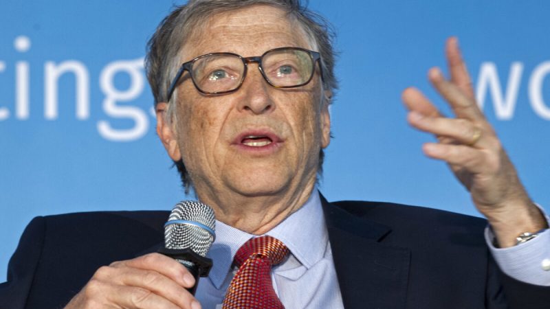 Билл Гейтс выступает в Вашингтоне 21 апреля 2018 года. Фото: Jose Luis Magana/AP Photo  | Epoch Times Россия