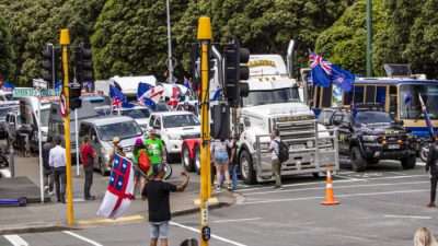 В Новой Зеландии четвёртый день протестуют против мандатов COVID-19