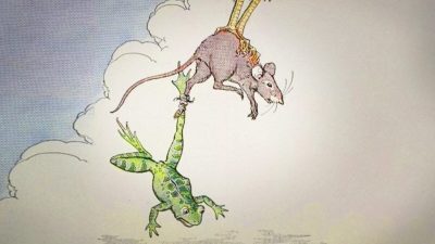 Басни Эзопа: Лягушка и мышь