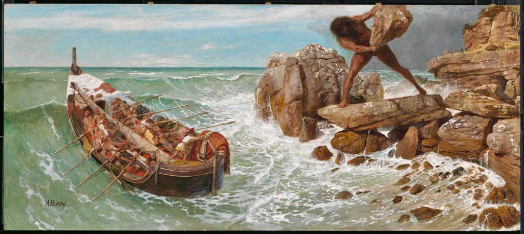 «Одиссей и Полифем», Арнольд Баклин 1896 | Всеобщее достояние
