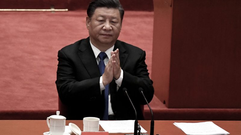 Китайский лидер Си Цзиньпин на праздновании 110-летия Синьхайской революции в Доме народных собраний в Пекине 9 октября 2021 года. (NoelCelis/AFP viaGettyImages)
 | Epoch Times Россия
