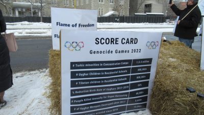 «Игры геноцида»: Коалиция правозащитников провела альтернативную церемонию открытия Олимпиады