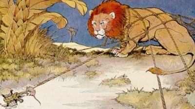 Басни Эзопа: «Лев и мышь»