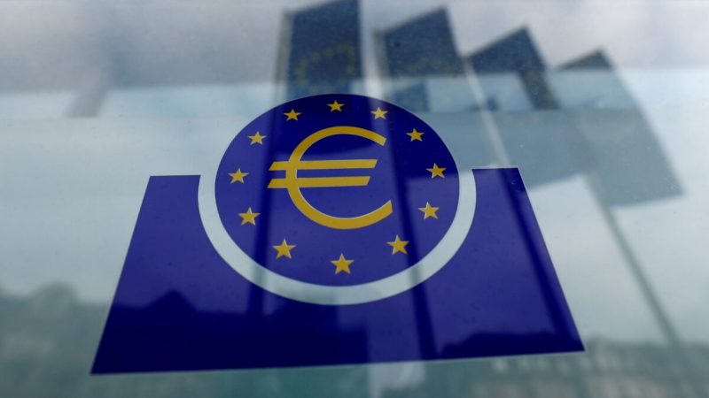 Логотип Европейского центрального банка (ЕЦБ) во Франкфурте, Германия, 23 января 2020 г. Фото: Ralph Orlowski/Reuters
 | Epoch Times Россия