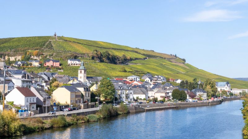Река Мозель на юго-востоке Люксембурга — это естественная граница с Германией. Виноградники занимают крутые склоны левого берега реки. (Dennis Lennox)
 | Epoch Times Россия