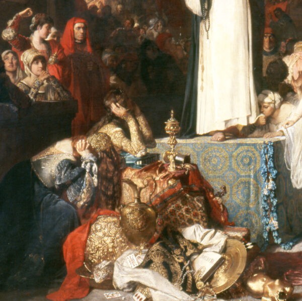 Фрагмент картины «Проповедь Савонаролы против излишеств и роскоши». (Public Domain)