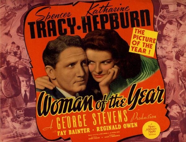 Вышедший в 1942 году фильм «Женщина года» показывает пару, только начинающую свою карьеру. (Общественное достояние)