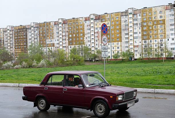 Автомобиль «Лада», хорошо известный в бывшем СССР. Фото: DANIEL MIHAILESCU/AFP via Getty Images | Epoch Times Россия
