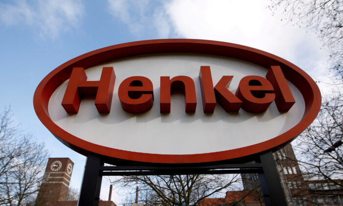 Логотип группы компаний «Хенкель», производящей потребительские товары, в Дюссельдорфе, 8 марта 2012 года. (Ina Fassbender/Reuters)
 | Epoch Times Россия