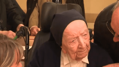 Французская монахиня в 118 лет стала старейшей жительницей Земли