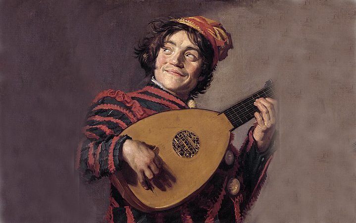 Буффон*, играющий на лютне, 1624 год, автор Франс Хальс. Масло на холсте, 70 см. на 62 см. Музей Лувра, Париж (Общественное достояние) | Epoch Times Россия