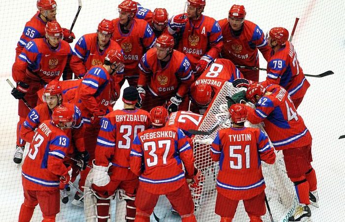 Россия против Латвии на Олимпиаде-2010 в Ванкувере. (Chase N/commons.wikimedia.org/CC BY-SA 2.0) | Epoch Times Россия