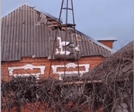 Разрушенный ракетами дом. Скриншот/ youtube | Epoch Times Россия
