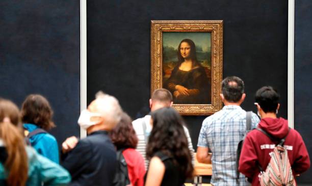 Франция, Париж, Лувр, картина Леонардо да Винчи «Мона Лиза», также известная как «Джоконда». Фото: FRANCOIS GUILLOT/AFP via Getty Images)  | Epoch Times Россия