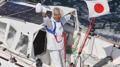 В 83 года японец в одиночку пересёк Тихий океан