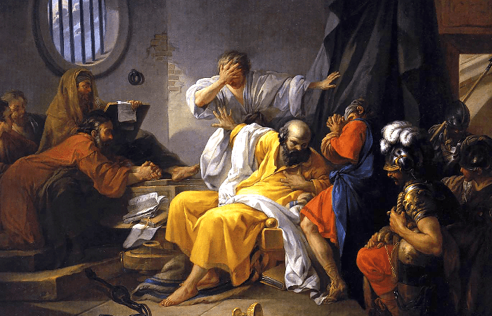 «Смерть Сократа», Жак Филипп Жозеф де Сен-Кантен, 1762 г. | Jacques Philippe Joseph de Saint-Quentin/Public Domain  | Epoch Times Россия