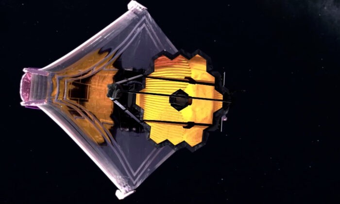 Космический телескоп Джеймса Уэбба в космосе, иллюстрация. (NASA)
 | Epoch Times Россия