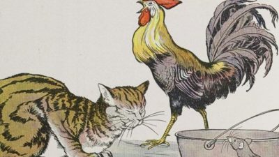 Басни Эзопа: Кот, петух и мышонок
