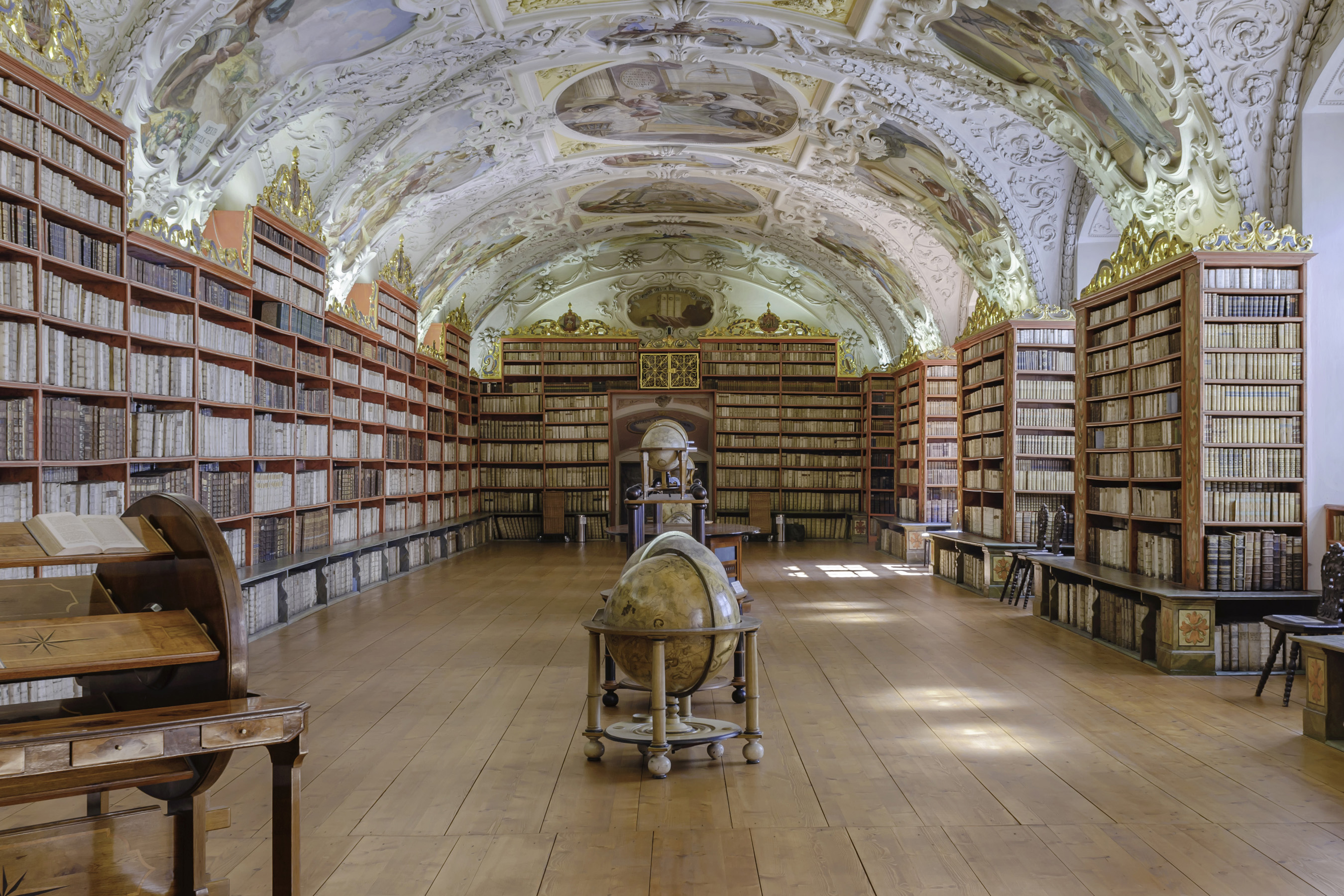 Страховская библиотека, Прага, Чешская Республика. (Любезно предоставлено Ричардом Сильвером)
