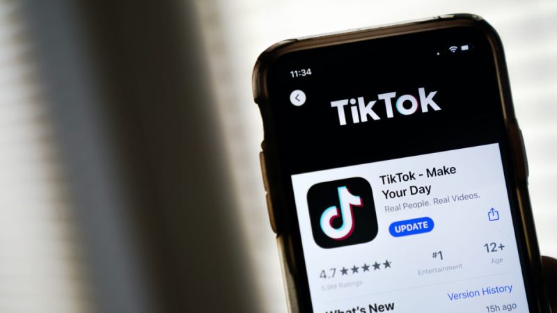Загрузка приложения TikTok показана на Apple iPhone в Вашингтоне 7 августа 2020 года. (Drew Angerer/Getty Images) | Epoch Times Россия
