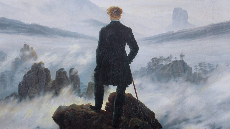 Какова моя цель в жизни? Фрагмент картины Каспара Давида Фридриха «Странник в море тумана», около 1817 года. Масло на холсте; 98 см на 74см. Гамбургский Кунстхалле, Гамбург. (Public Domain) | Epoch Times Россия