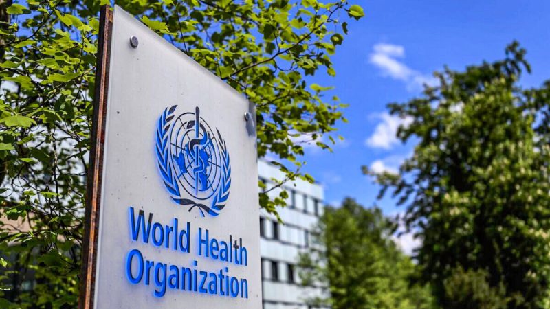 Вывеска Всемирной организации здравоохранения в Женеве, Швейцария, 24 апреля 2020 года. (Fabrice Coffrini/AFP via Getty Images) | Epoch Times Россия