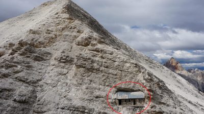 Отреставрирован тайник времён Первой мировой войны на отвесной скале в Доломитовых Альпах