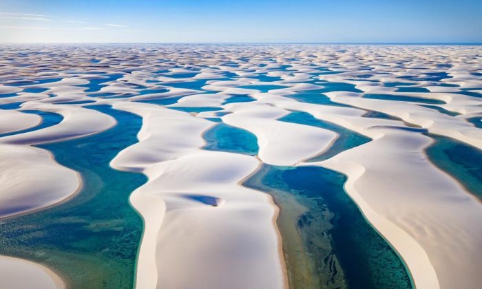 Неземная красота: в сюрреалистических дюнах каждый год появляются бирюзовые лагуны с живой рыбой