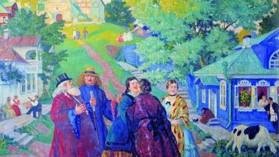 Пасха на картинах Бориса Кустодиева