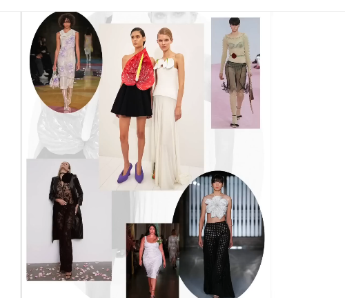 Топ 10 трендов платьев и юбок моды лета 2023. Объём. (Скриншот / ganjing.com) Топ 10 трендов модного лета 2023