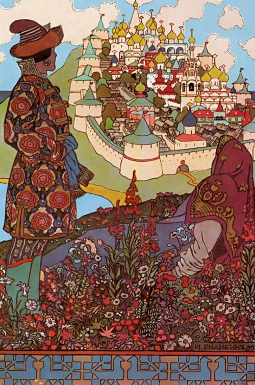 Иван Билибин «Гвидон и царица». (Общественное достояние)