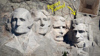 Куда ведёт «секретный» туннель, спрятанный на горе Рашмор?