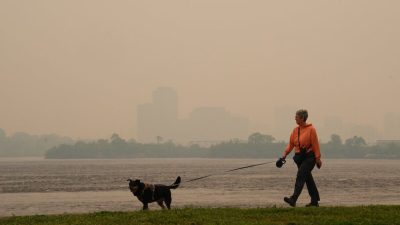 Нью-Йорк погрузился в смог из-за лесных пожаров в Канаде