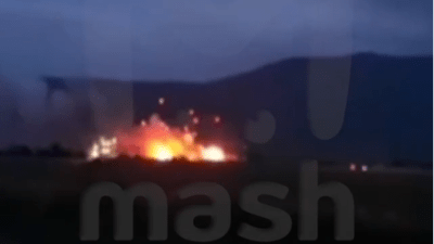 Украина заявила о подрыве склада боеприпасов на полигоне Крыма