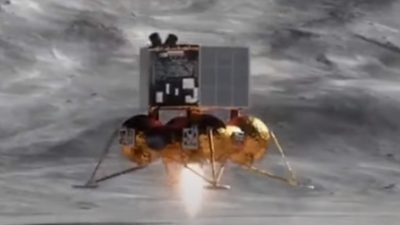 Станция «Луна-25» сделала снимок кратера на обратной стороне Луны