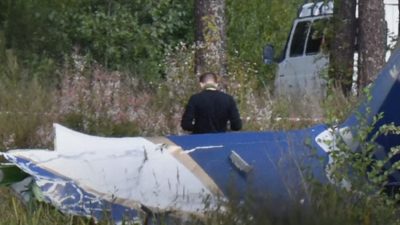 Кремль опровергает свою причастность к крушению самолёта Пригожина