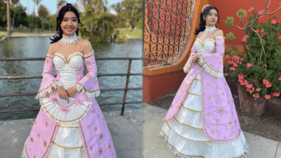 Выпускница школы выиграла $10 тыс. за своё невероятное платье