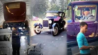 91-летний автолюбитель дарит подростку мотор от Ford Model A 1929, после чего они восстанавливают весь автомобиль